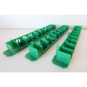 A020 LOT DE 3 AMENAGEMENTS DE VOITURE HORNBY COULEUR VERT HO