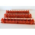 A021 LOT DE 3 AMENAGEMENTS DE VOITURE HORNBY COULEUR MARRON HO