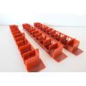 A021 LOT DE 3 AMENAGEMENTS DE VOITURE HORNBY COULEUR MARRON HO