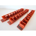 A021 LOT DE 3 AMENAGEMENTS DE VOITURE HORNBY COULEUR MARRON HO