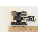 1 BOGIE TYPE Y 25 NOIR ROUES METAL DE WAGON JOUEF HO -