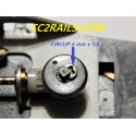 1 LOT DE 4 CIRCLIPS OU CLIPS METAL DE LOCOMOTIVE JOUEF HO 