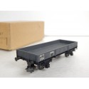 SMCF WAGON PLAT A ESSIEUX EN METAL TRES BON ETAT EN BOITE HO