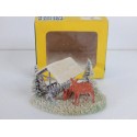 PREISER 962 MAQUETTE BOITE AVEC CHEVREUILS ET MANGEOIRE HO