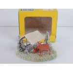 PREISER 962 MAQUETTE BOITE AVEC CHEVREUILS ET MANGEOIRE HO