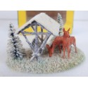 PREISER 962 MAQUETTE BOITE AVEC CHEVREUILS ET MANGEOIRE HO