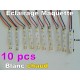 10 éclairages leds maquette blanc chaud de 5 cm Jouef - HO - O