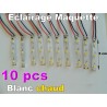 10 éclairages leds maquette blanc chaud de 5 cm Jouef - HO - O