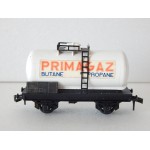 1 WAGON CITERNE PRIMAGAZ A ESSIEUX HORNBY SANS BOITE HO