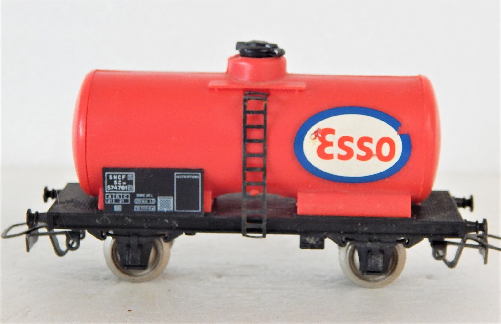Neuf Sncf Wagon Citerne a Bogies Esso Jouef Ref 6509