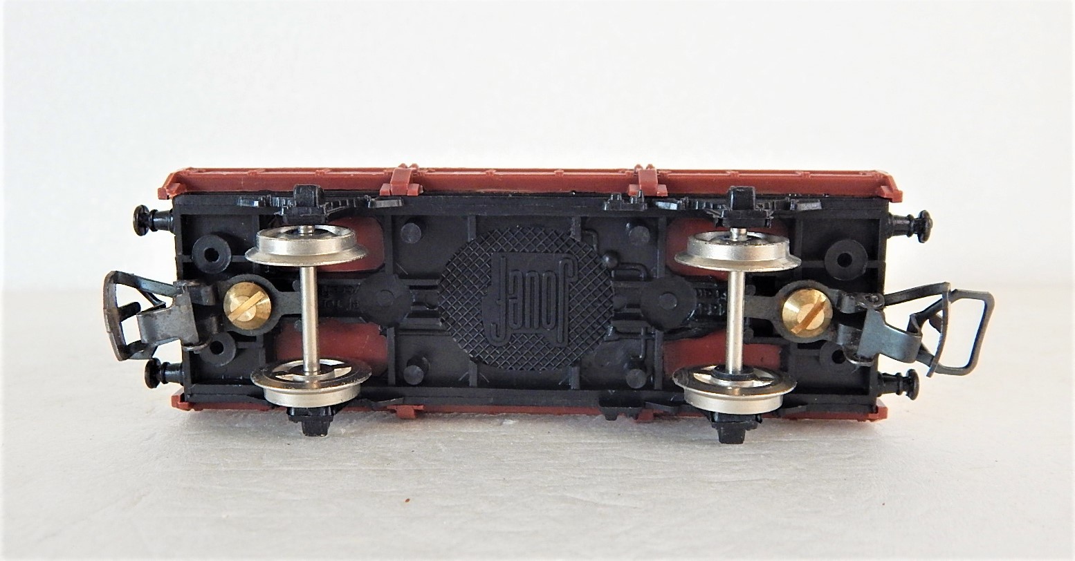 Jouef réf : 6966 wagon plat à poche kangourou NM 524346 SNCF, 1 remorque routière brune anonyme - Jeux & Jouets