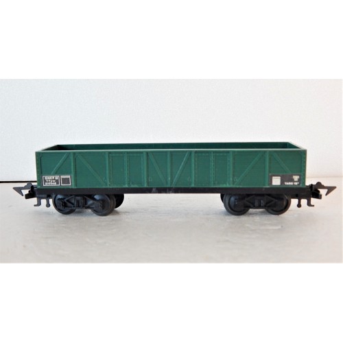 JOUEF UN WAGON TOMBEREAU A BOGIE VERT ATTELAGE A GRIFFE HO SANS BOITE