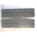 JOUEF LOT 2 PLAQUES DE PONT DROITE GRIS FONCE RAILS INTEGRE HO
