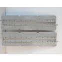 JOUEF LOT 2 PLAQUES DE PONT DROITE GRIS CLAIRE RAILS INTEGRE HO