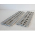 JOUEF LOT 2 PLAQUES DE PONT DROITE GRIS CLAIRE RAILS INTEGRE HO
