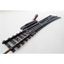 UN AIGUILLAGE LONG JOUEF RAILS ACIER ELECTRIQUE DERIVE DROITE- HO
