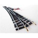 UN AIGUILLAGE LONG JOUEF RAILS ACIER ELECTRIQUE DERIVE DROITE- HO
