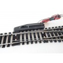 UN AIGUILLAGE LONG JOUEF RAILS ACIER ELECTRIQUE DERIVE DROITE- HO
