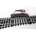 UN AIGUILLAGE LONG JOUEF RAILS ACIER ELECTRIQUE DERIVE GAUCHE - HO