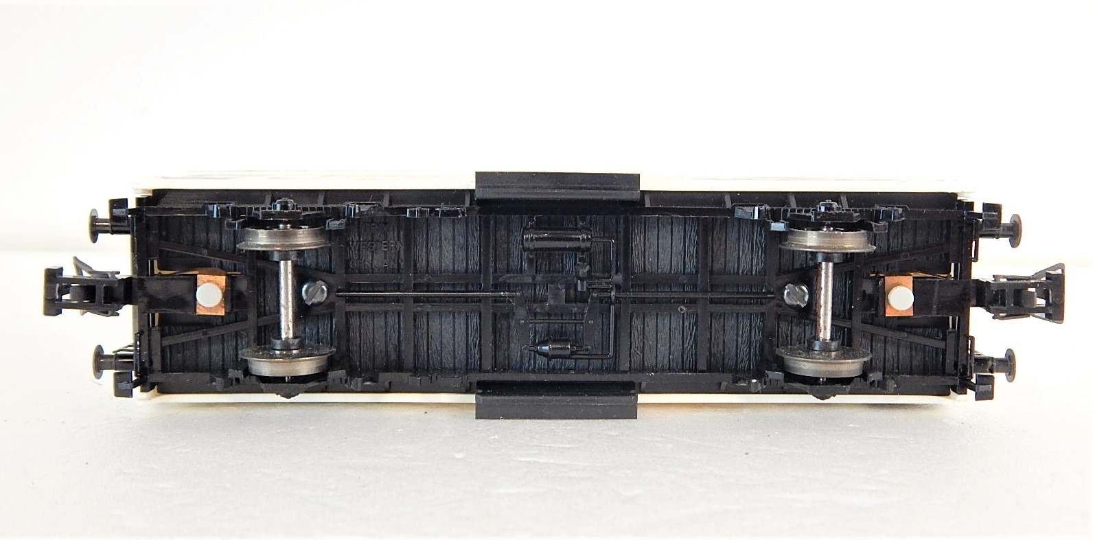 Hornby Meccano Wagon grue bleu sans boite Echelle O