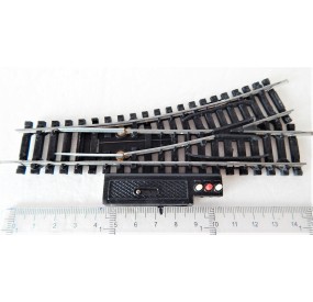 JOUEF 4184 UN AIGUILLAGE ELECTRIQUE A BORNIER DERIVE DROITE RAILS ACIER - HO