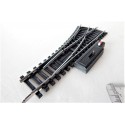 JOUEF 4184 UN AIGUILLAGE ELECTRIQUE A BORNIER DERIVE DROITE RAILS ACIER - HO