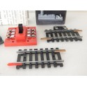 LIMA HO SIGNAL LUMINEUX FEU AVEC KIT RAILS ET BOITIER REF 0022 NEUT EN BOITE HO