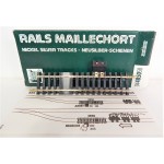JOUEF UN RAILS INTERRUPTEUR 123 mm MAILLECHORT HO EN BOITE REF 4850