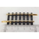 2 RAILS COURBE R 385 - 7 TRAVERSES RAILS EN MAILLECHORT - HO