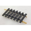 2 RAILS COURBE R 385 - 7 TRAVERSES RAILS EN MAILLECHORT - HO