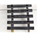 R 4874 - 2 RAILS COURBE R 385 - 7 TRAVERSES RAILS EN MAILLECHORT - HO