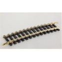 JOUEF UN RAILS 1/2 COURBE RAILS MAILLECHORT 14 TRAVERS - R 385 - REF 4872 HO