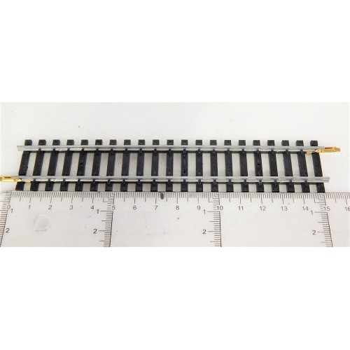 JOUEF UN RAILS DEMI DROITE 19 TRAVERS 140 mm RAILS ACIER HO REF 4741
