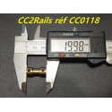 CC 0118 MANCHON DE LIAISON LAITON POUR AXE 2 mm - LOCOMOTIVE MOTEUR AUTRE JOUEF HO