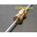 CC 0118 MANCHON DE LIAISON LAITON POUR AXE 2 mm - LOCOMOTIVE MOTEUR AUTRE JOUEF HO
