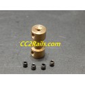 CC 0118 MANCHON DE LIAISON LAITON POUR AXE 2 mm - LOCOMOTIVE MOTEUR AUTRE JOUEF HO