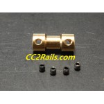 CC 0118 MANCHON DE LIAISON LAITON POUR AXE 2 mm - LOCOMOTIVE MOTEUR AUTRE JOUEF HO