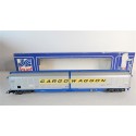 JOUEF WAGON COUVERT LONG A BOGIE CARGO WAGON HO EN BOITE REF 6734 N°2