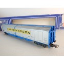 JOUEF WAGON COUVERT LONG A BOGIE CARGO WAGON HO EN BOITE REF 6734 N°2