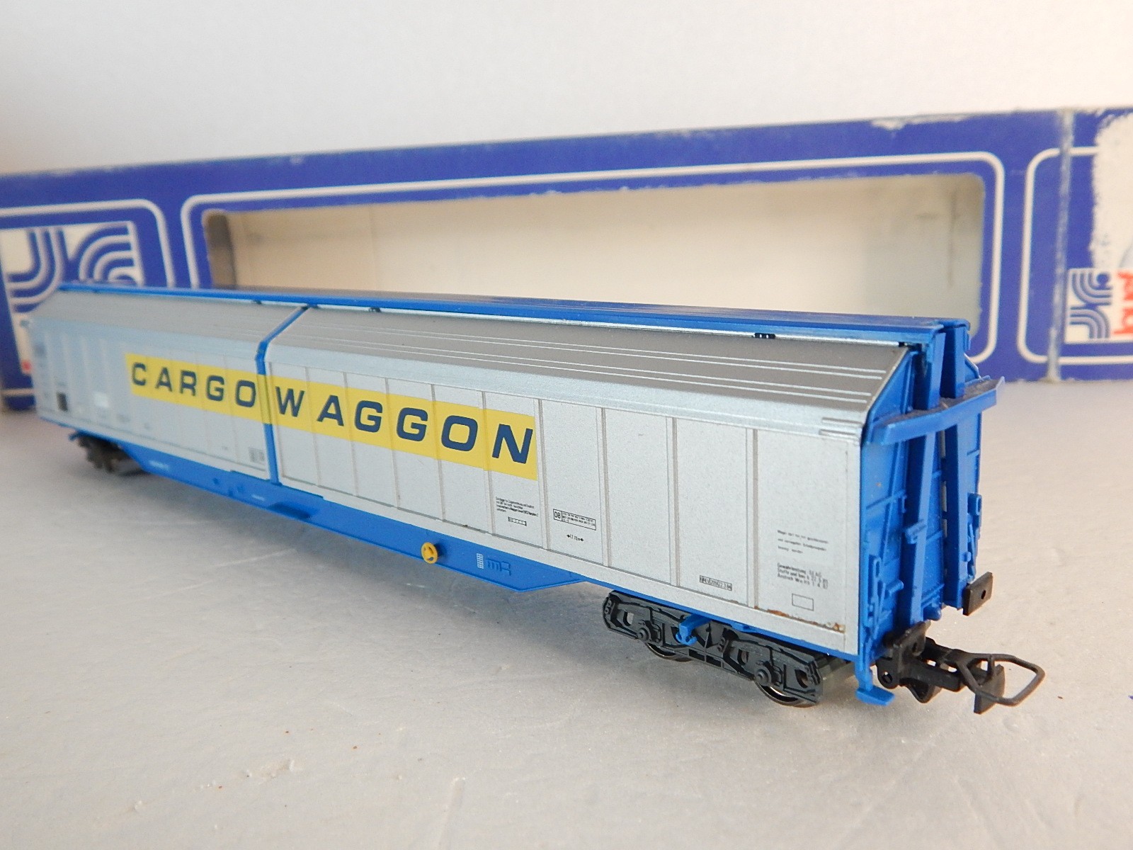 Wagon Jouef 6753 – Demi-bâché Long Avec Chargement Rouleaux – Neuf