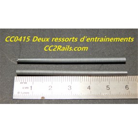 CC0415 DEUX RESSORTS D'ENTRAINEMENTS POUR AXE 2 mm RE- MOTORISATION HO
