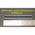 CC0415 DEUX RESSORTS D'ENTRAINEMENTS POUR AXE 2 mm RE- MOTORISATION HO