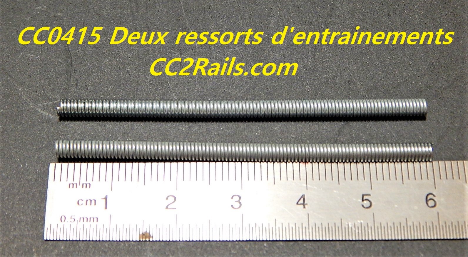 Deux Ressorts CC0415 DEUX RESSORTS D'ENTRAINEMENTS POUR AXE 2 mm RE- MOTORISATION...