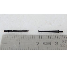 2 TIGES METAL NOIR DE LOCOMOTIVE VAPEUR 140 C - 040 TA JOUEF HO