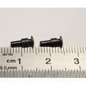 2 TAMPONS EN METAL DE LOCOMOTIVE VAPEUR 140 ET 040 JOUEF HO