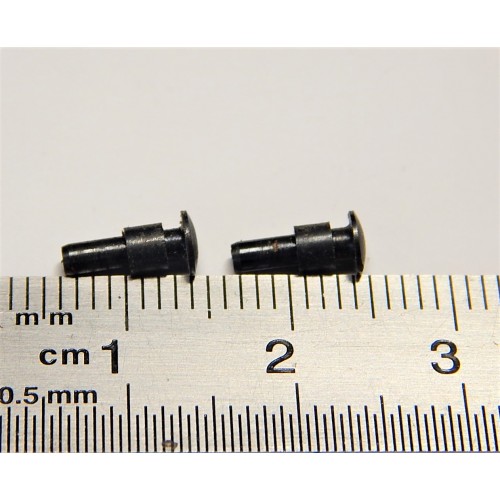 2 TAMPONS EN METAL DE LOCOMOTIVE VAPEUR 140 ET 040 JOUEF HO