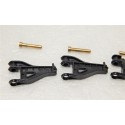 R 1785 - JOUEF LOT DE 4 PIEDS GRUE GRUE COCKERILL GRIS FONCé - HO -