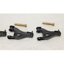 R 1785 - JOUEF LOT DE 4 PIEDS GRUE GRUE COCKERILL GRIS FONCé - HO -