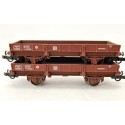 JOUEF DEUX WAGONS PLAT A ESSEIUX AMELIORER ET MODELISER HO EN BOITE CRISTAL