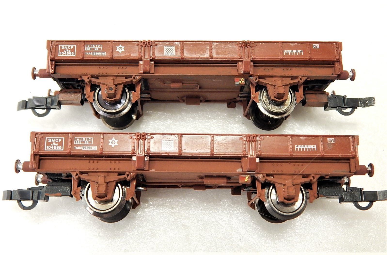 3 Wagons Plats Jouef HO Kangourou Pour Restauration - Chiner C'est Gagner !